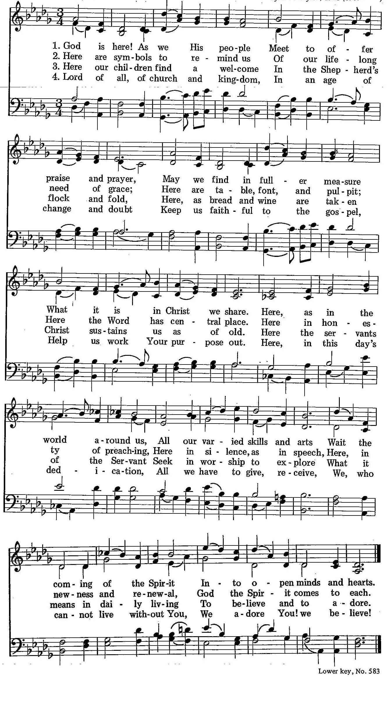 061 – God Is Here! sheet music